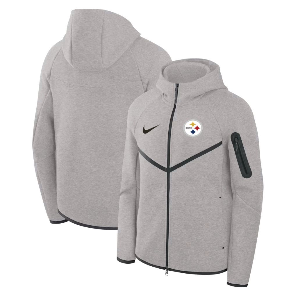 Men 2026 Nike NFL Pittsburgh Steelers hoodie grey 06->pittsburgh steelers->NFL Jersey